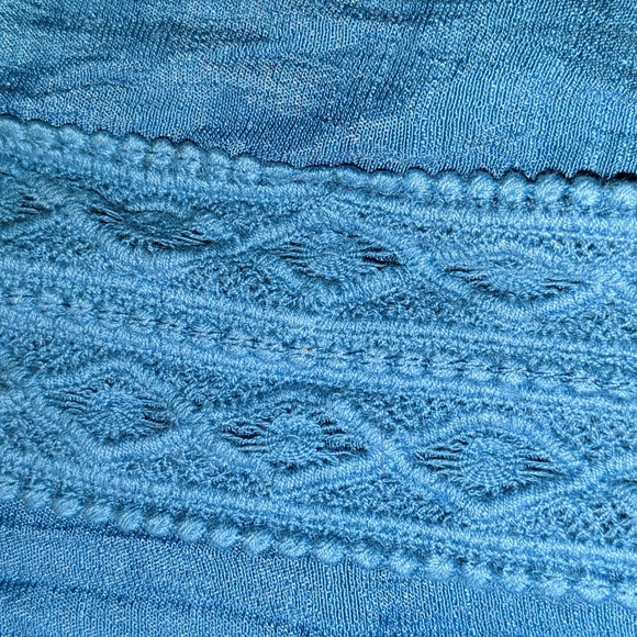 Style & Company Blue Boho Blouse Size XL - Picture 6 of 7